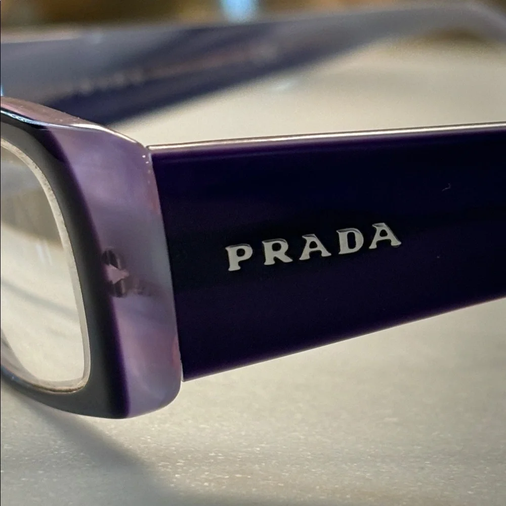 PRADA Women’s PRESCRIPTION GLASSES Rectangle Frames Dark Purple Tortoise Shell 💜